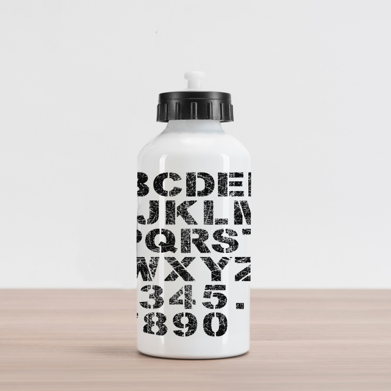 Grunge Scratched Look Aluminum Water Bottle