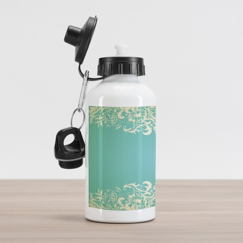 Flora Curlicues Aluminum Water Bottle