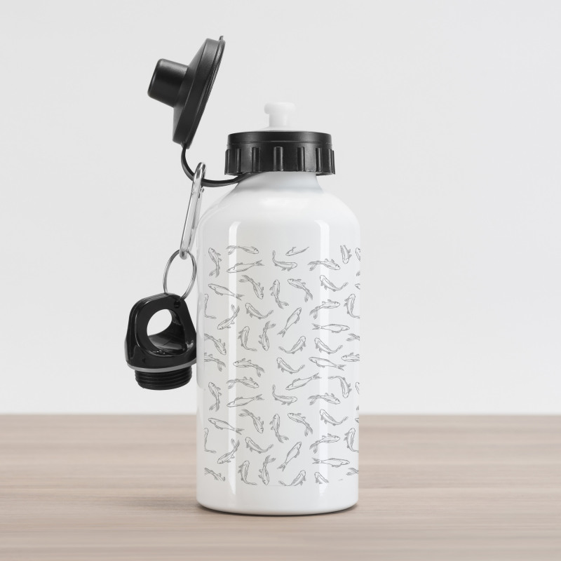 Marine Theme Fishes Aluminum Water Bottle