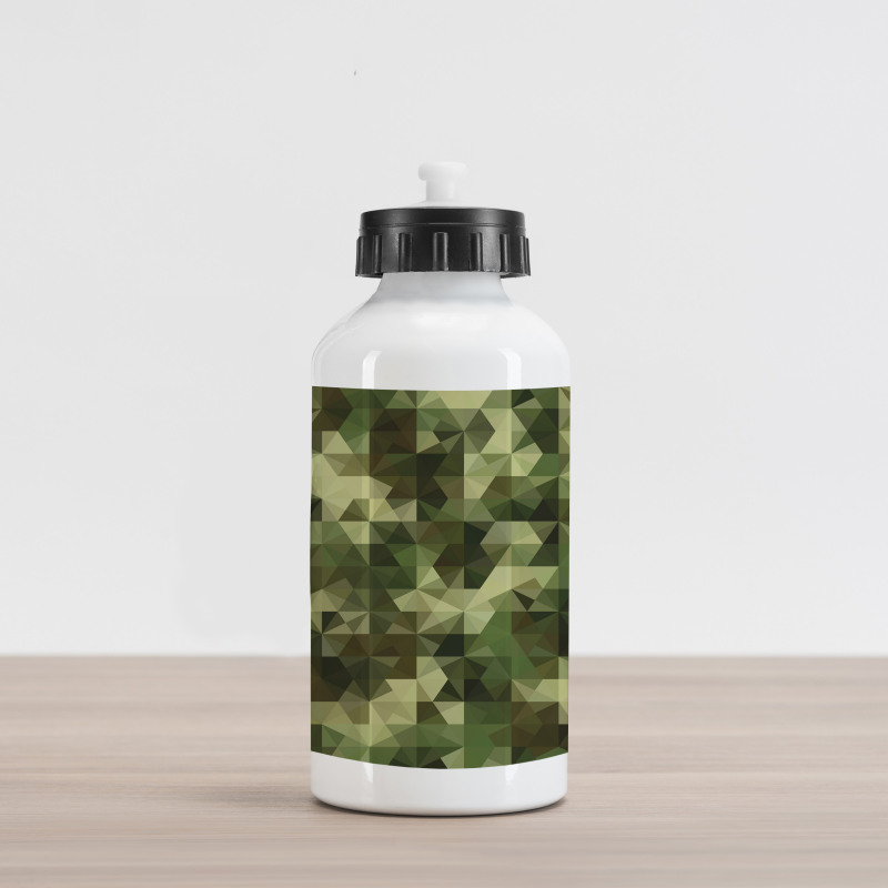 Abstract Camo Pattern Aluminum Water Bottle