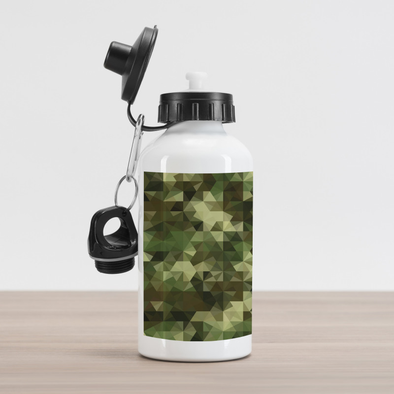 Abstract Camo Pattern Aluminum Water Bottle