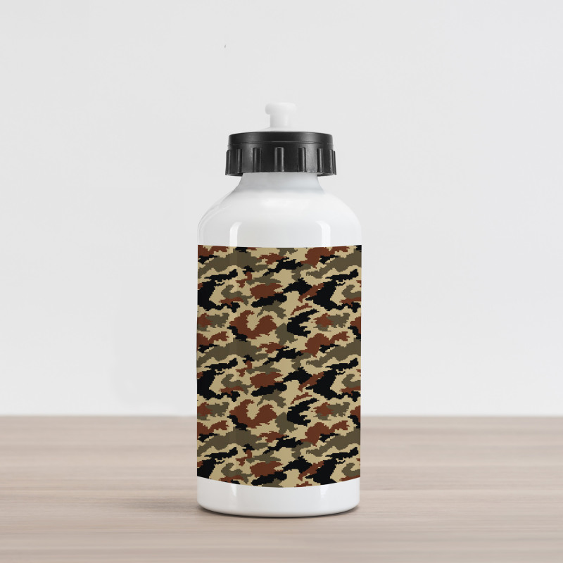 Pixel Art Abstract Aluminum Water Bottle