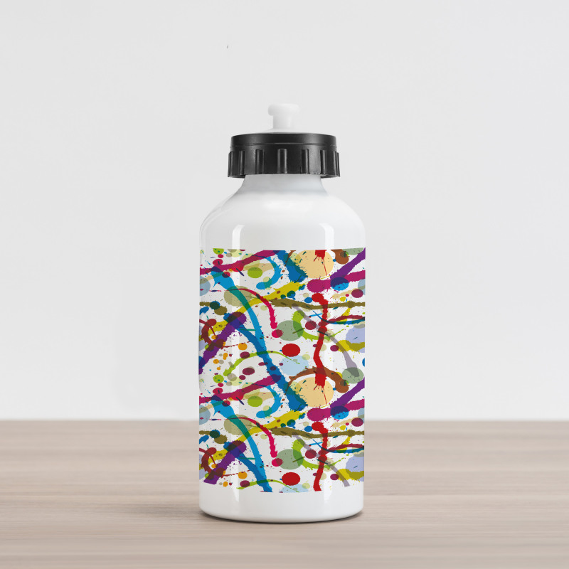 Colorful Splash Aluminum Water Bottle