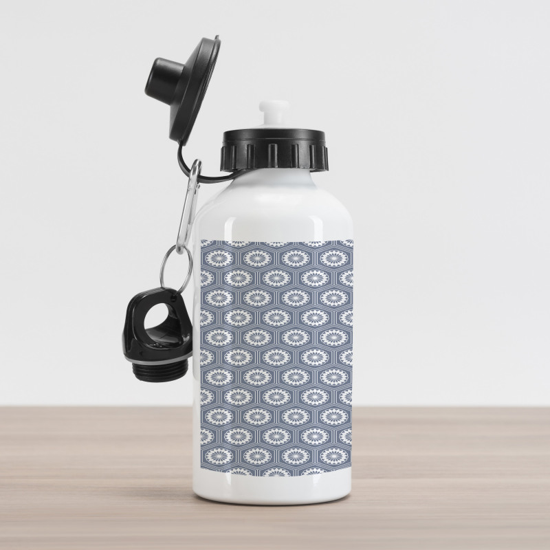 Hexagonal Pattern Aluminum Water Bottle