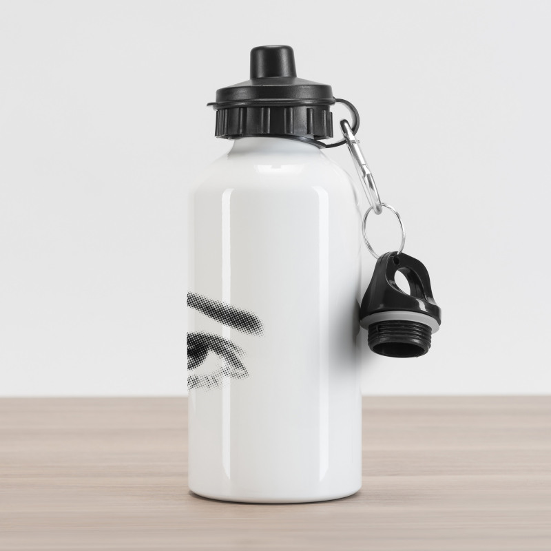 3D Style Retro Dotted Aluminum Water Bottle