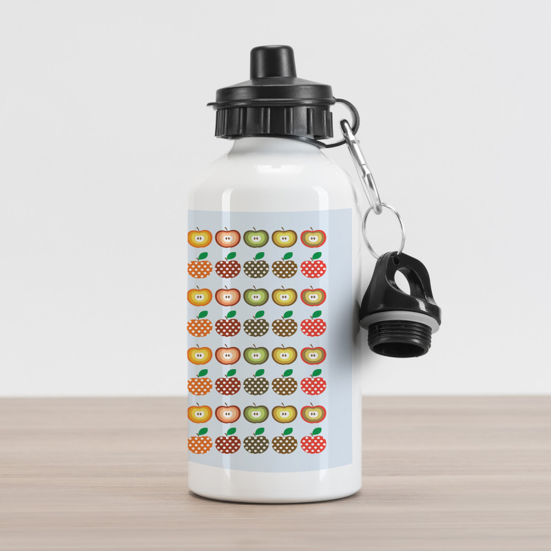 Retro Polka Dots Colorful Aluminum Water Bottle