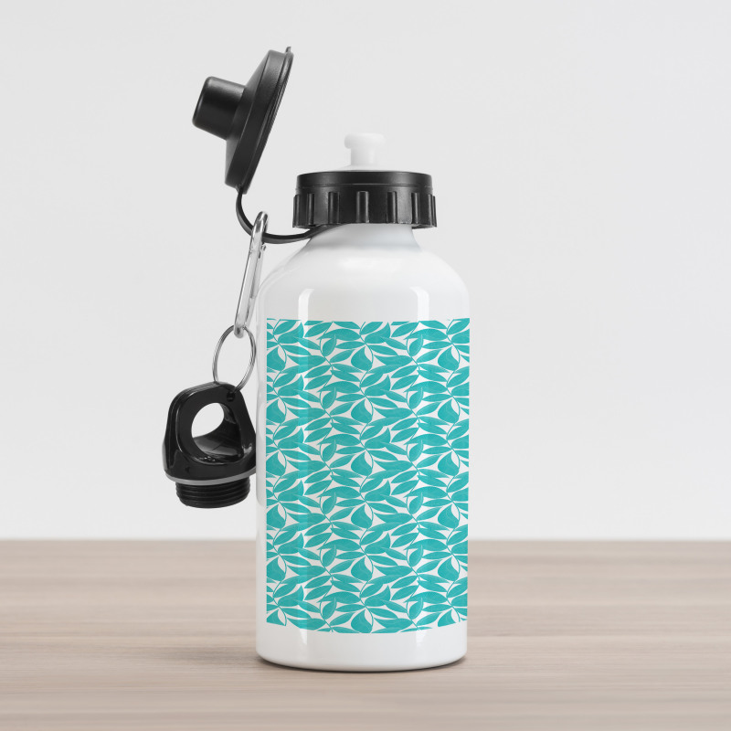 Foliage Leaves Lines Aluminum Water Bottle