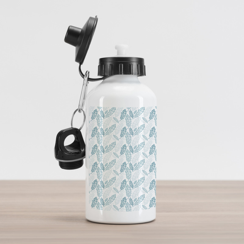 Grunge Feathers Aluminum Water Bottle