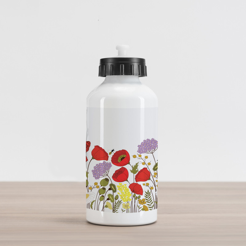 Nature Scene Fauna Aluminum Water Bottle