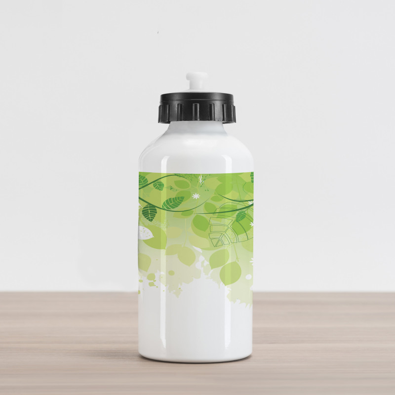 Leaves Fantasy Flora Aluminum Water Bottle