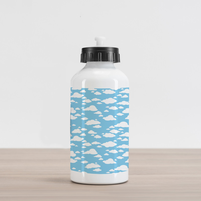 Clear Summer Sky Pattern Aluminum Water Bottle