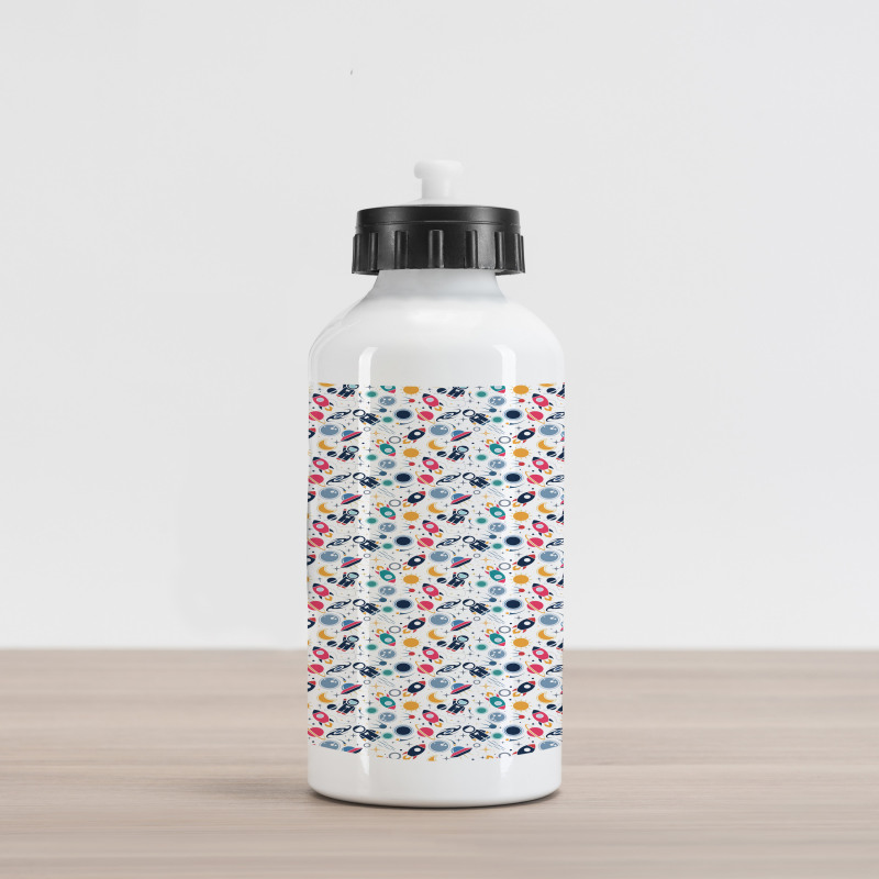 Space Silhouettes Aluminum Water Bottle