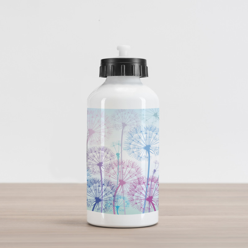 Abstract Flora Design Aluminum Water Bottle