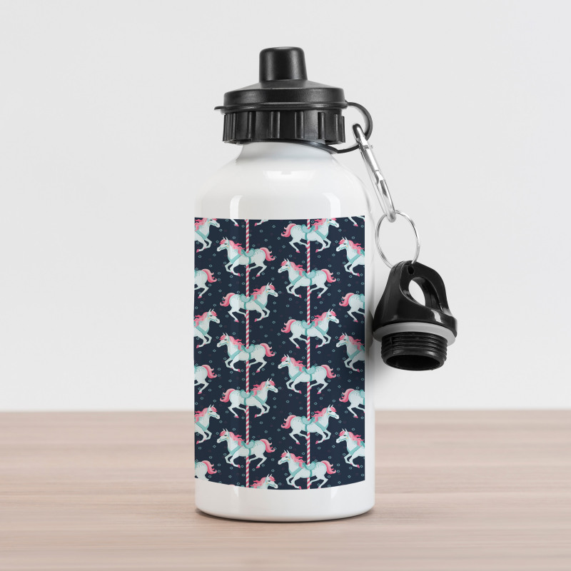 Carousel Horses Children Aluminum Water Bottle