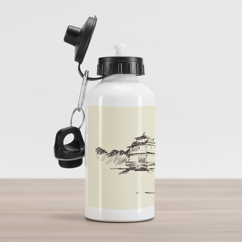 Pagoda Fisherman Aluminum Water Bottle