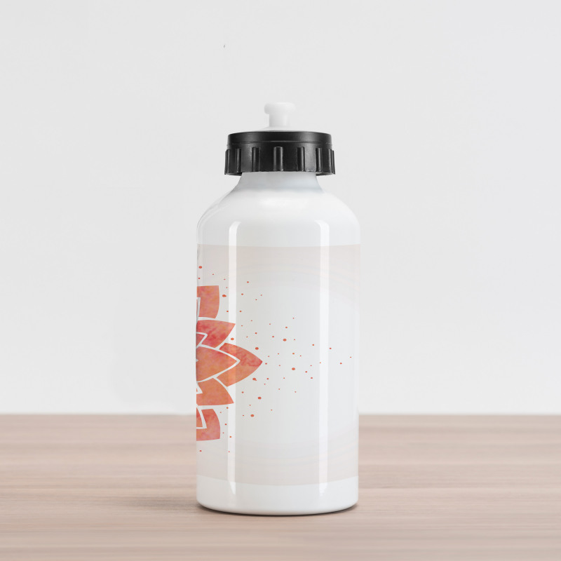 Aquarelle Half Flower Aluminum Water Bottle