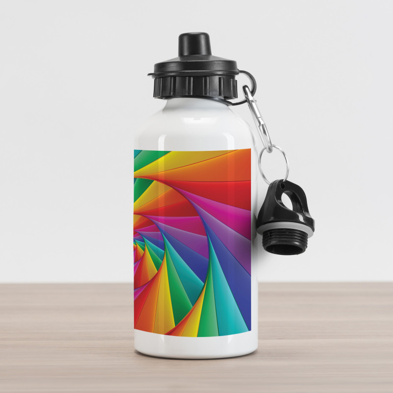 Abstract Art Vivid Swirl Aluminum Water Bottle
