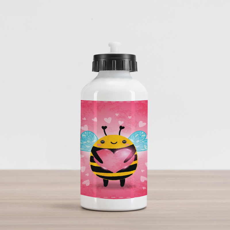 Bumblebee Cartoon Aluminum Water Bottle