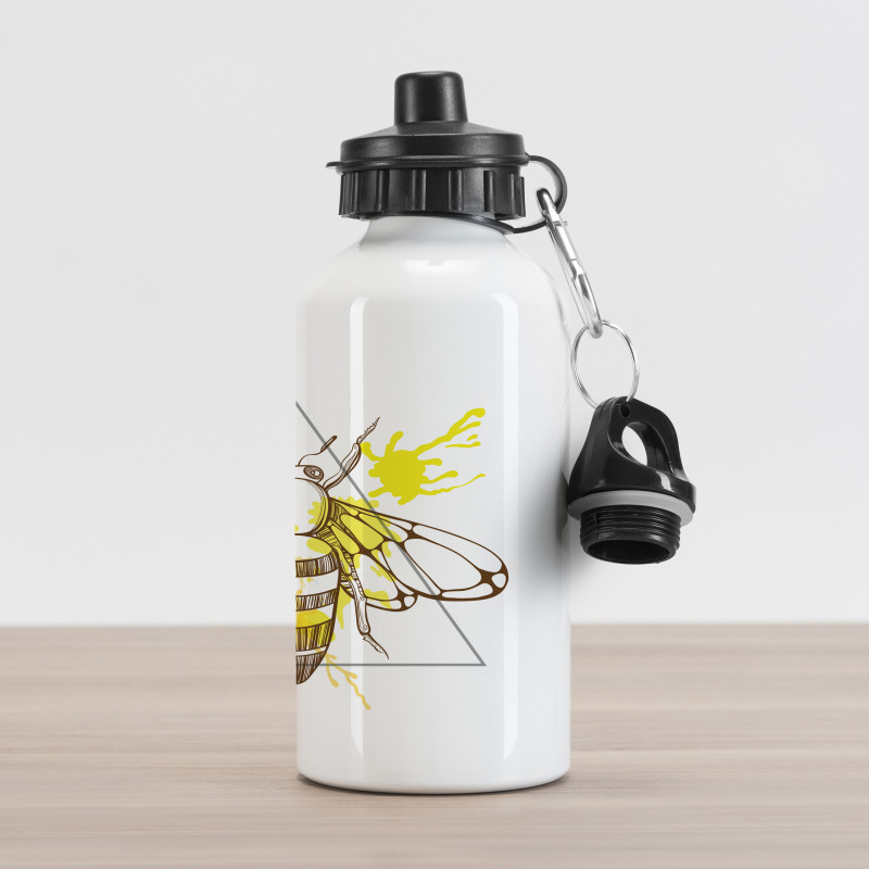 Color Splashed Bee Aluminum Water Bottle