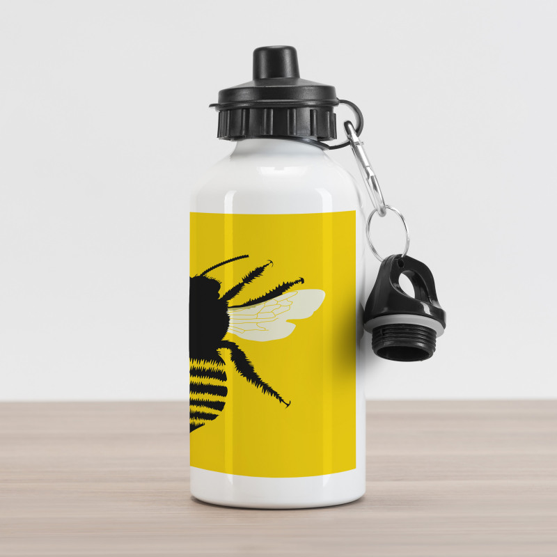 Honeybee Silhouette Aluminum Water Bottle