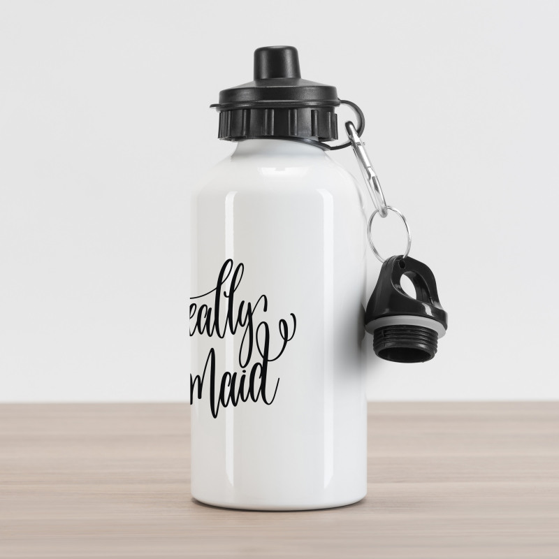 Girl Theme Slogan Aluminum Water Bottle