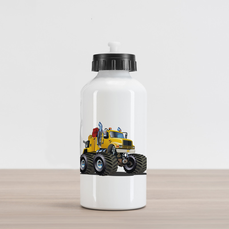 Giant Wheeled Monster Car Aluminum Water Bottle