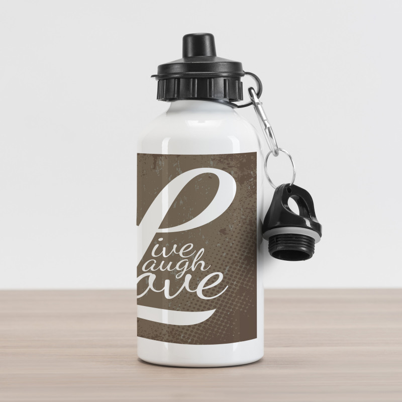 Motivation Word Aluminum Water Bottle