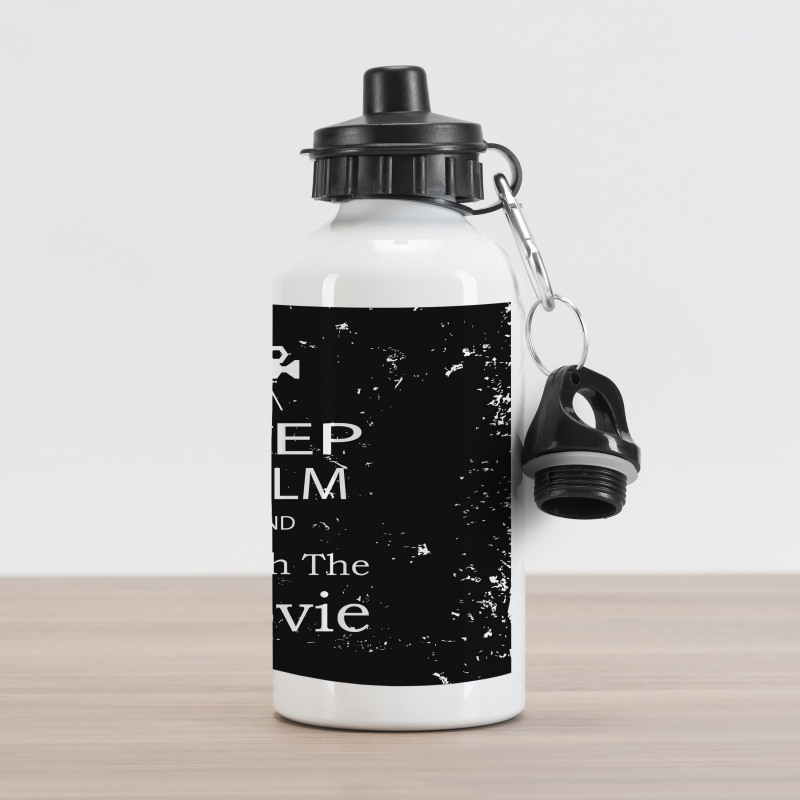 Watch Movie Grunge Aluminum Water Bottle