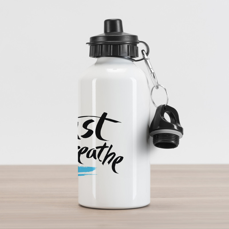 Words Calligraphy Aluminum Water Bottle