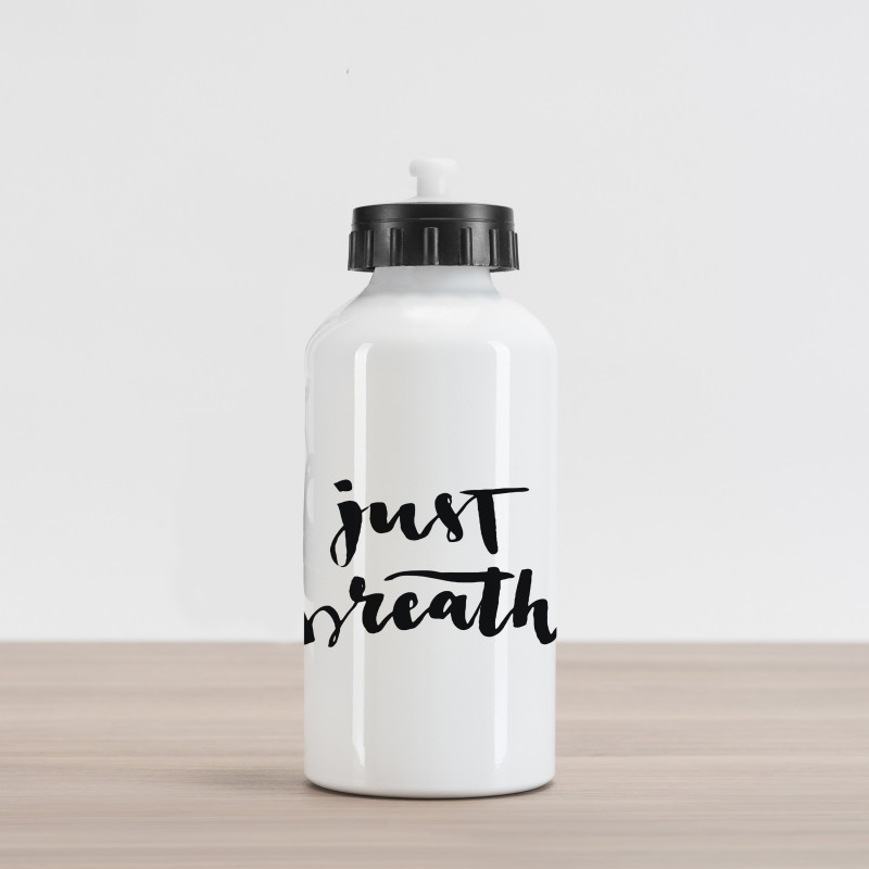 Modern Lettering Aluminum Water Bottle