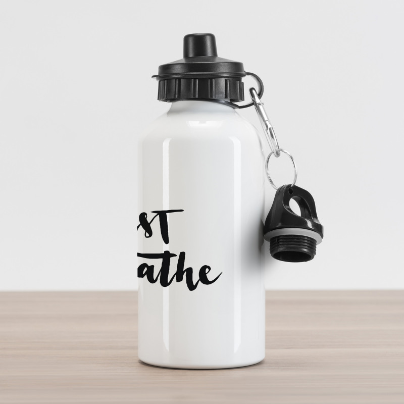 Modern Lettering Aluminum Water Bottle