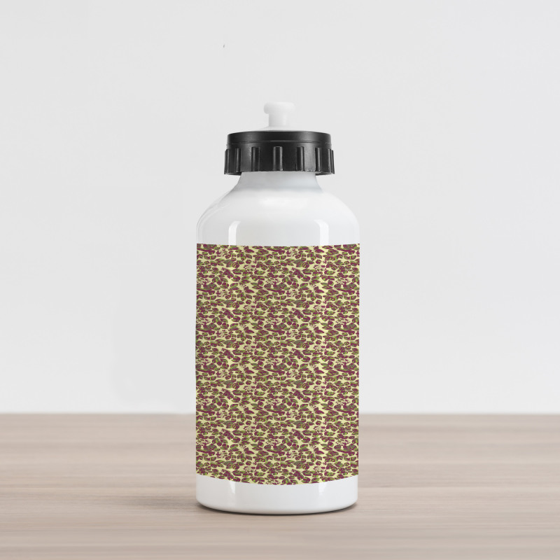 Spring Foliage Leaves Aluminum Water Bottle