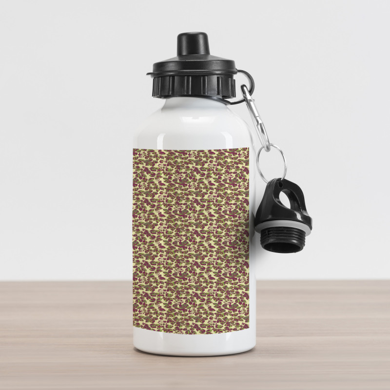 Spring Foliage Leaves Aluminum Water Bottle