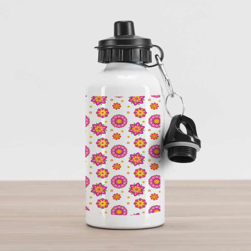 Flower Blooms Aluminum Water Bottle