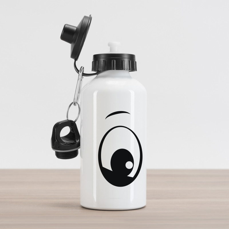 Surprised Cartoon Character Aluminum Water Bottle