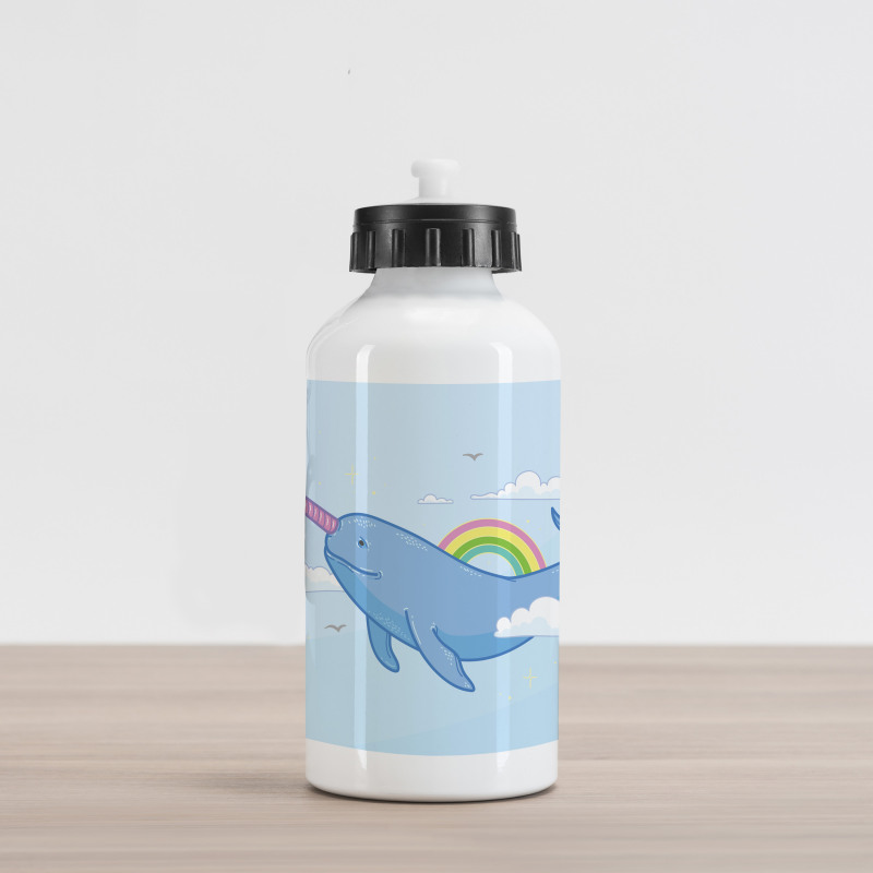 Flying Whale Aluminum Water Bottle