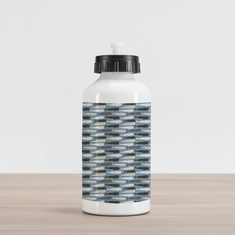 Abstract Art Silhouettes Aluminum Water Bottle