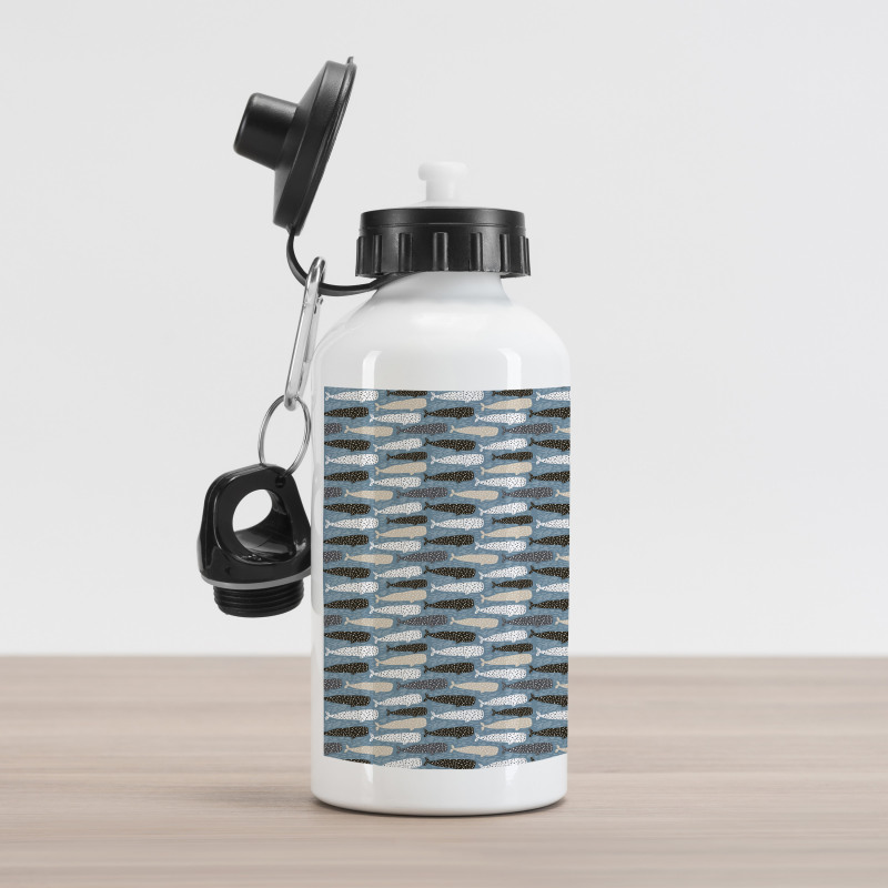 Abstract Art Silhouettes Aluminum Water Bottle