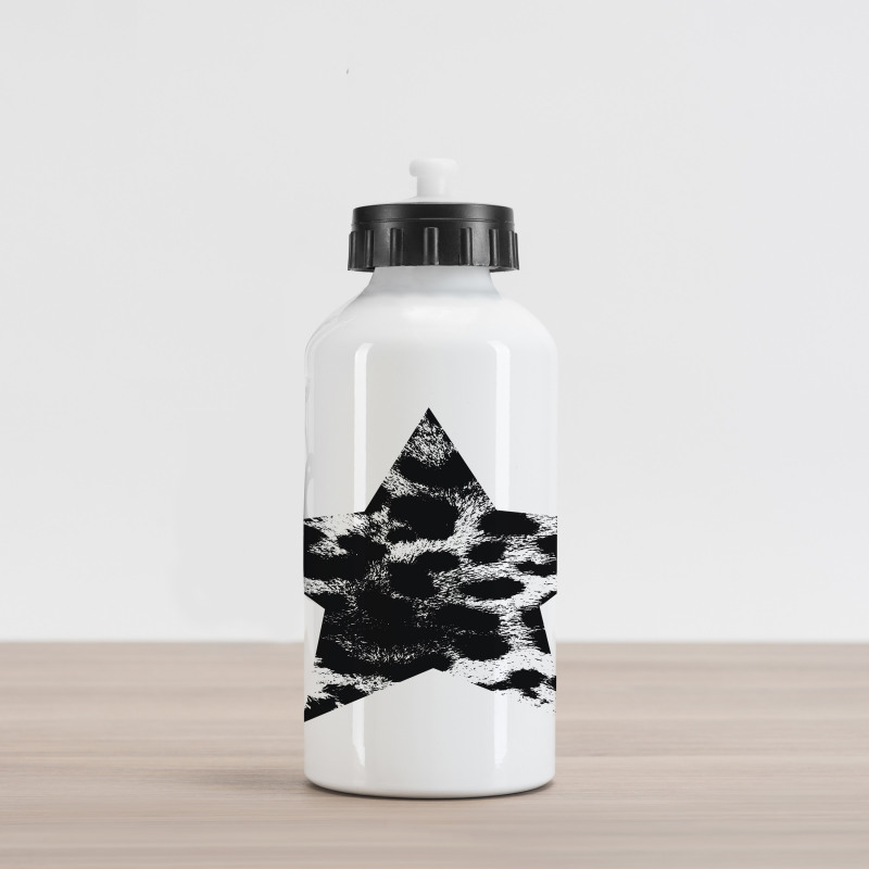 Star Shape Grunge Aluminum Water Bottle