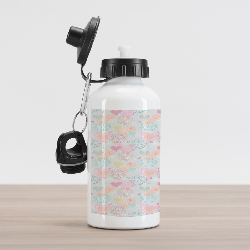 Flowers and Paisley Aluminum Water Bottle