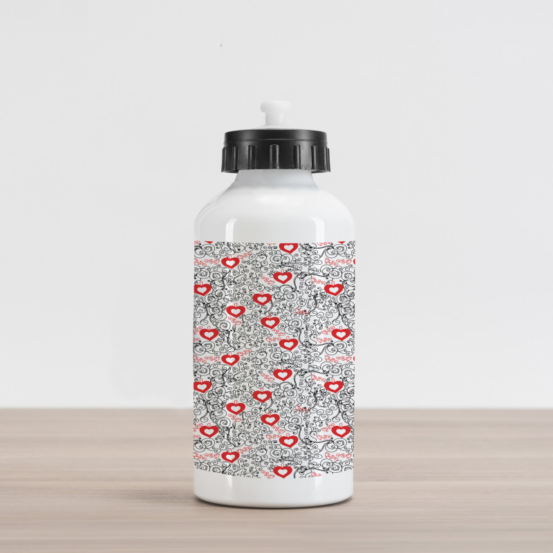 Romantic Hearty Aluminum Water Bottle