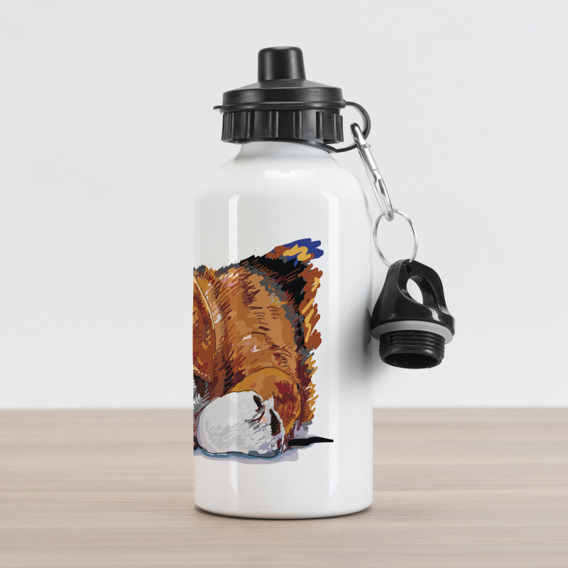 Sleeping Puppy Aluminum Water Bottle