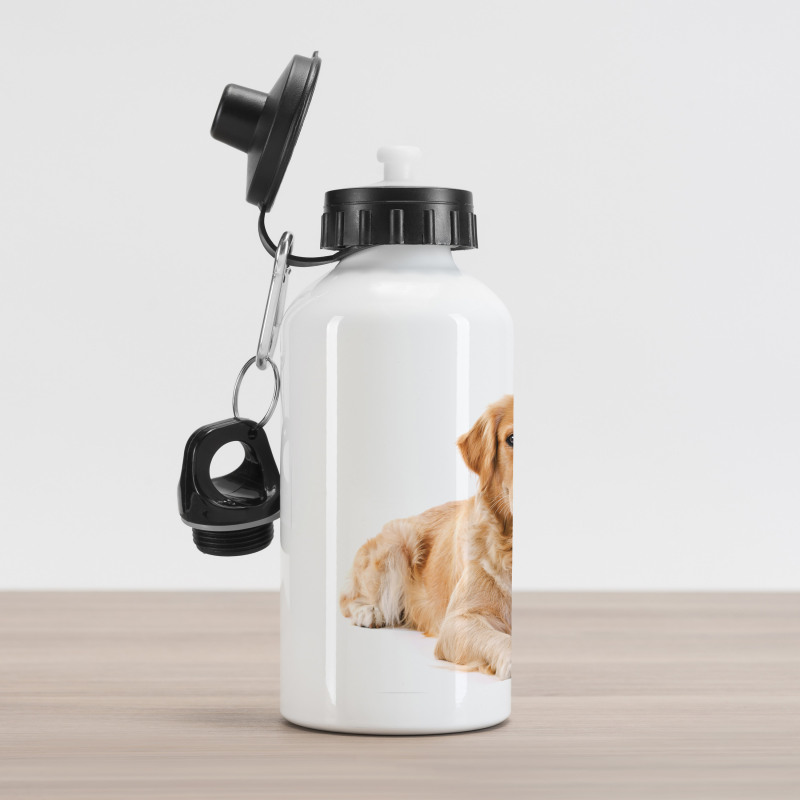 Young Puppy Aluminum Water Bottle