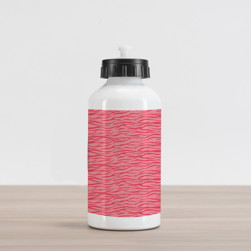 Wavy Stripes Safari Aluminum Water Bottle