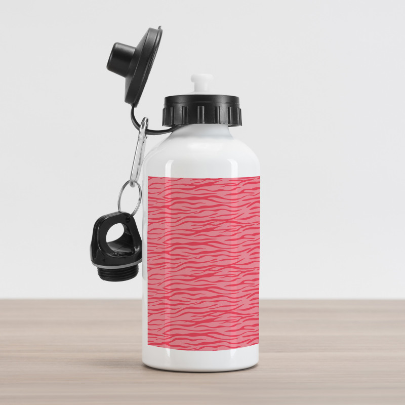 Wavy Stripes Safari Aluminum Water Bottle