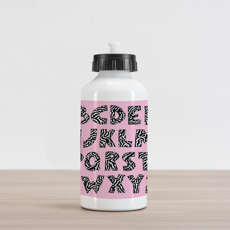 Funky Letters Trippy Aluminum Water Bottle