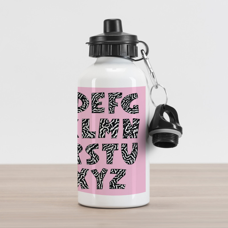 Funky Letters Trippy Aluminum Water Bottle