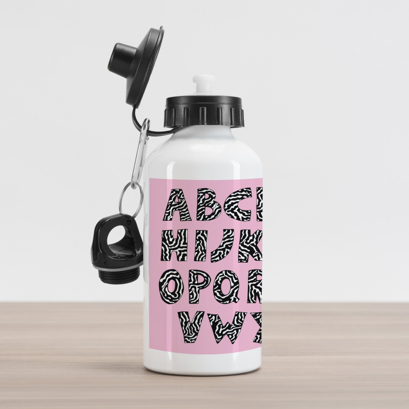 Funky Letters Trippy Aluminum Water Bottle