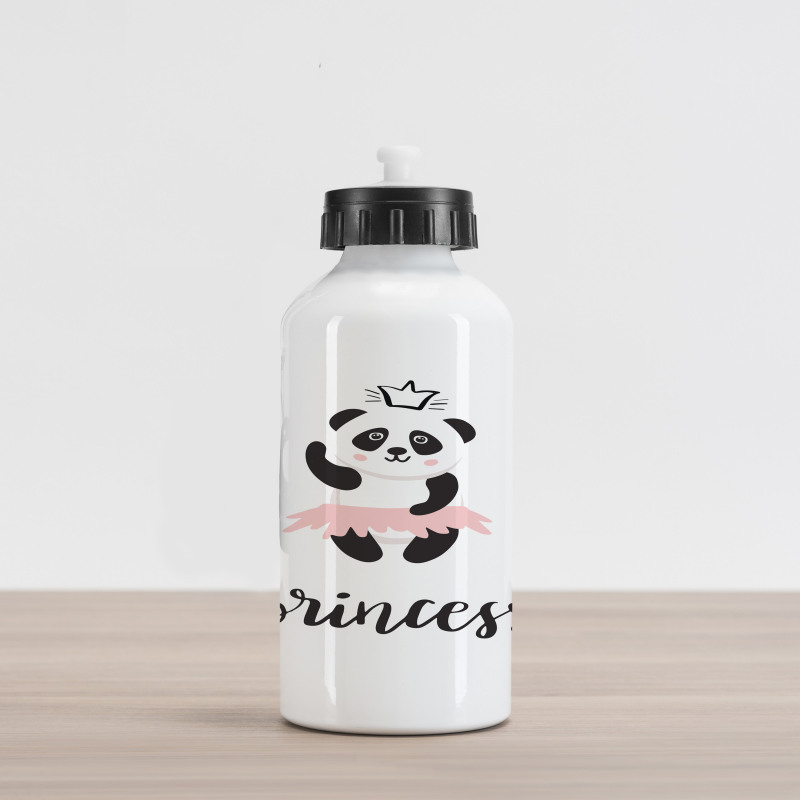 Ballerina Panda Aluminum Water Bottle