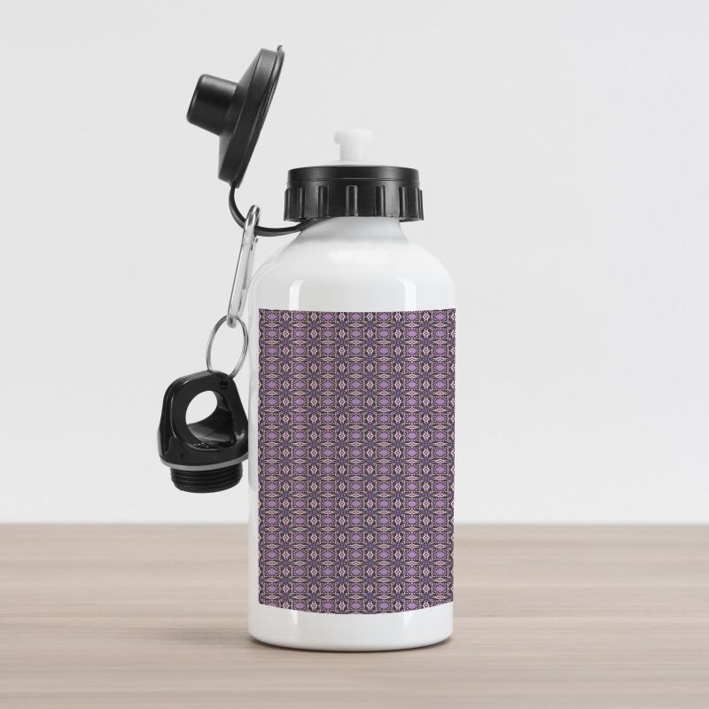 Curvy Edged Squares Aluminum Water Bottle